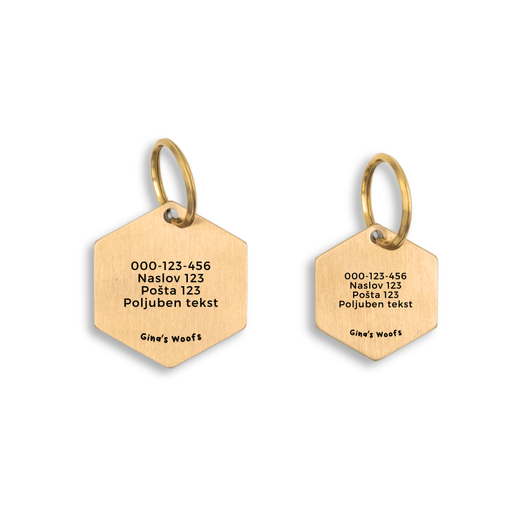 ID privjesak - Hexa GOLD