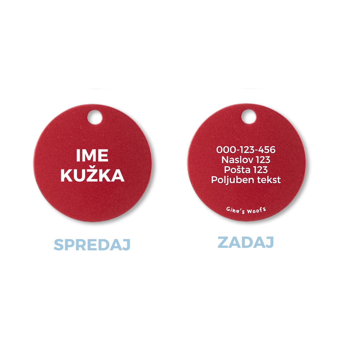 Privjesak za identifikaciju - KRUG