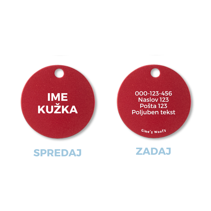 Privjesak za identifikaciju - KRUG