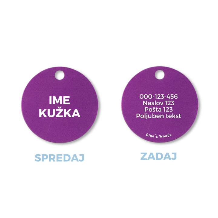 Privjesak za identifikaciju - KRUG