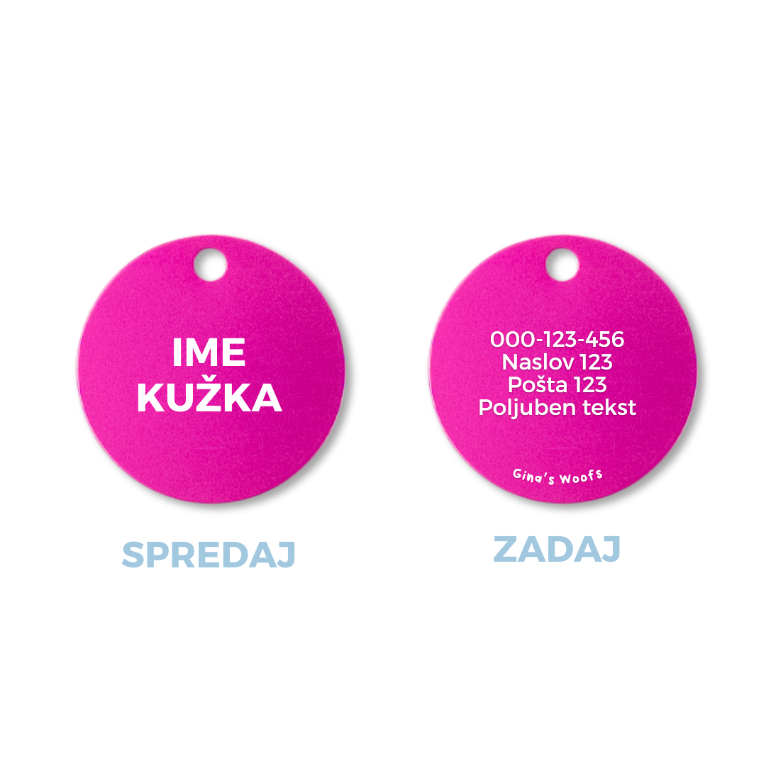 Privjesak za identifikaciju - KRUG