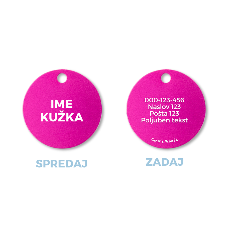 Privjesak za identifikaciju - KRUG