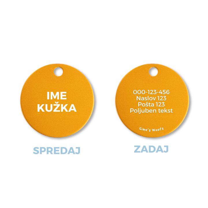 Privjesak za identifikaciju - KRUG