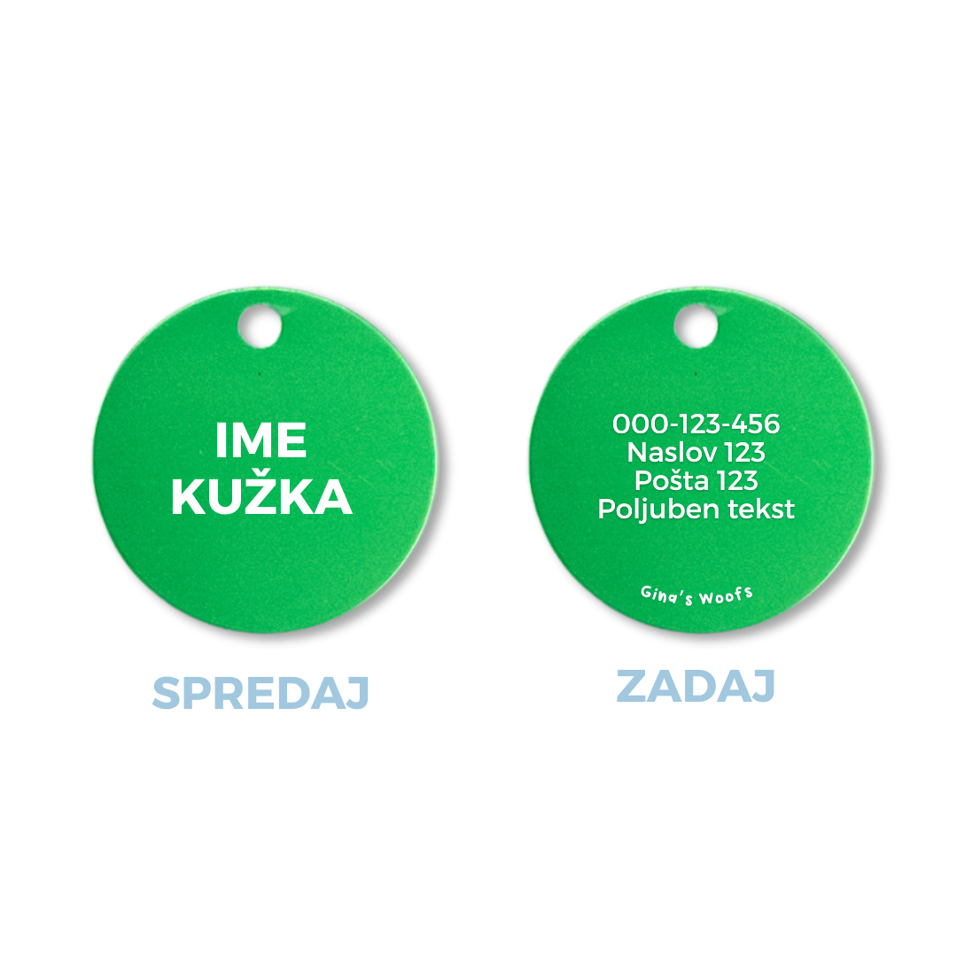 Privjesak za identifikaciju - KRUG