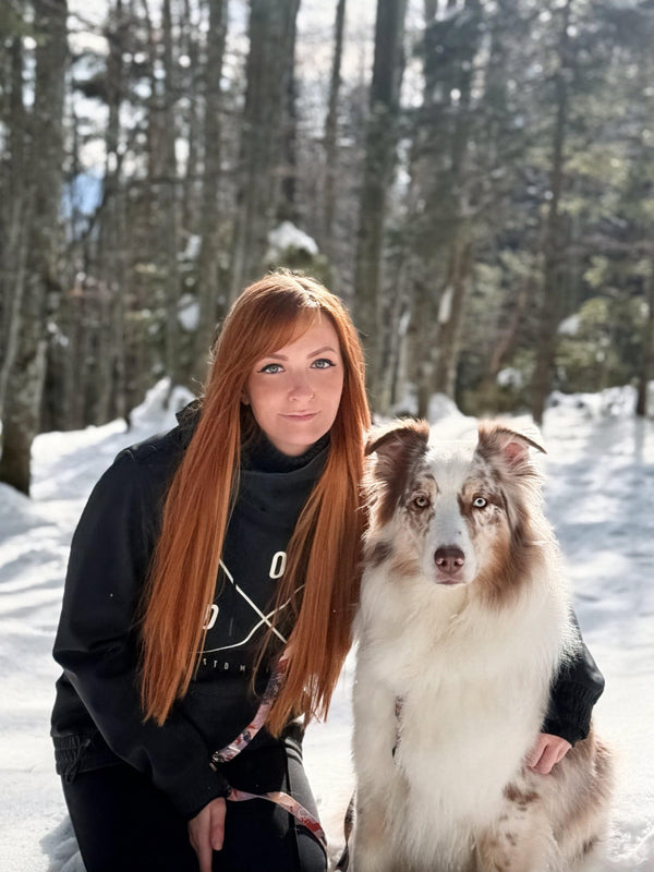 Tanja in avstralska ovčarka Tia